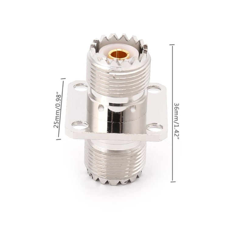 UHF SO239 Female To Female with Panel Mount RF Connector Adapter UHF SO239 Female To Female with Panel Mount RF Connector Adapter